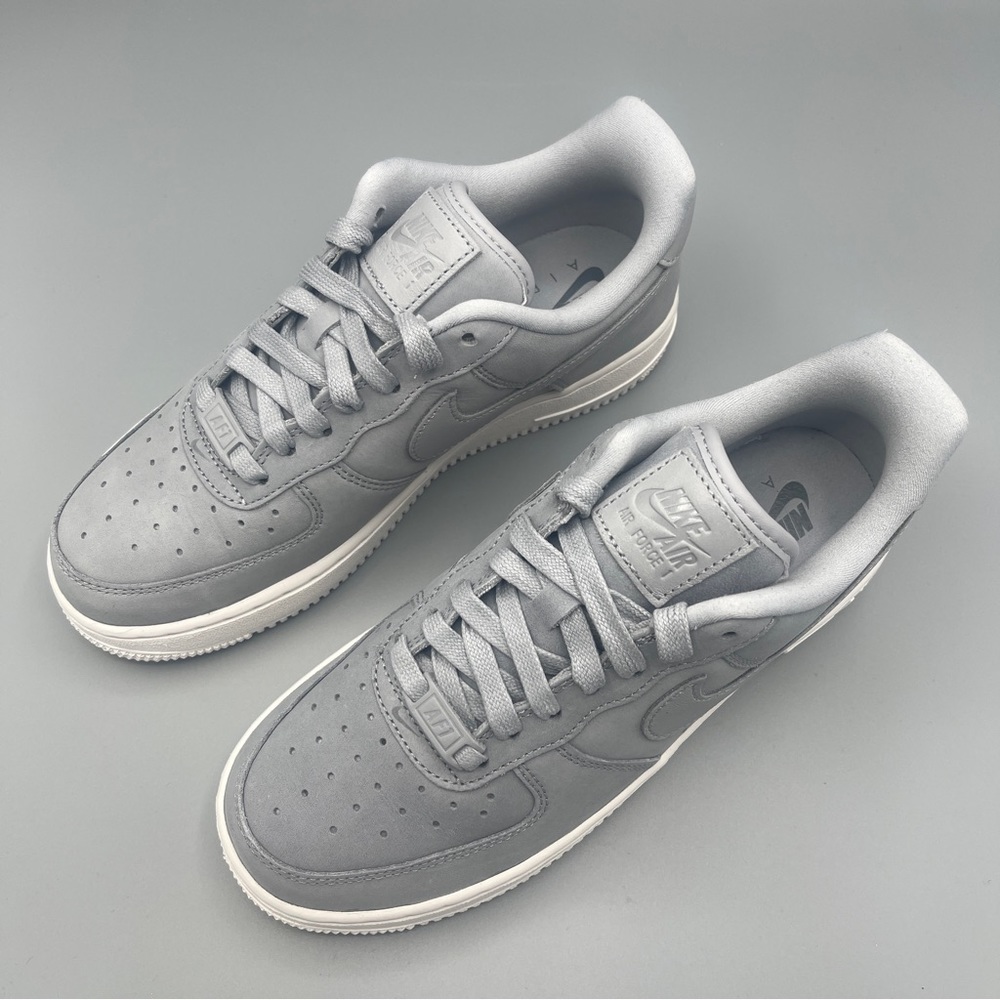 Nike Wmns Air Force 1 Premium AF1 PRM MF Wolf Grey White/ Size 7.5 - Picture 4 of 13